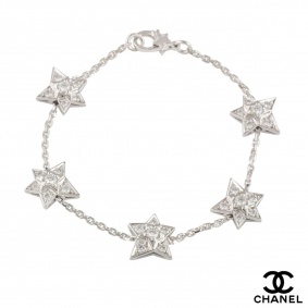 Chanel White Gold Diamond Comete Bracelet 0.90ct D-F/VVS1